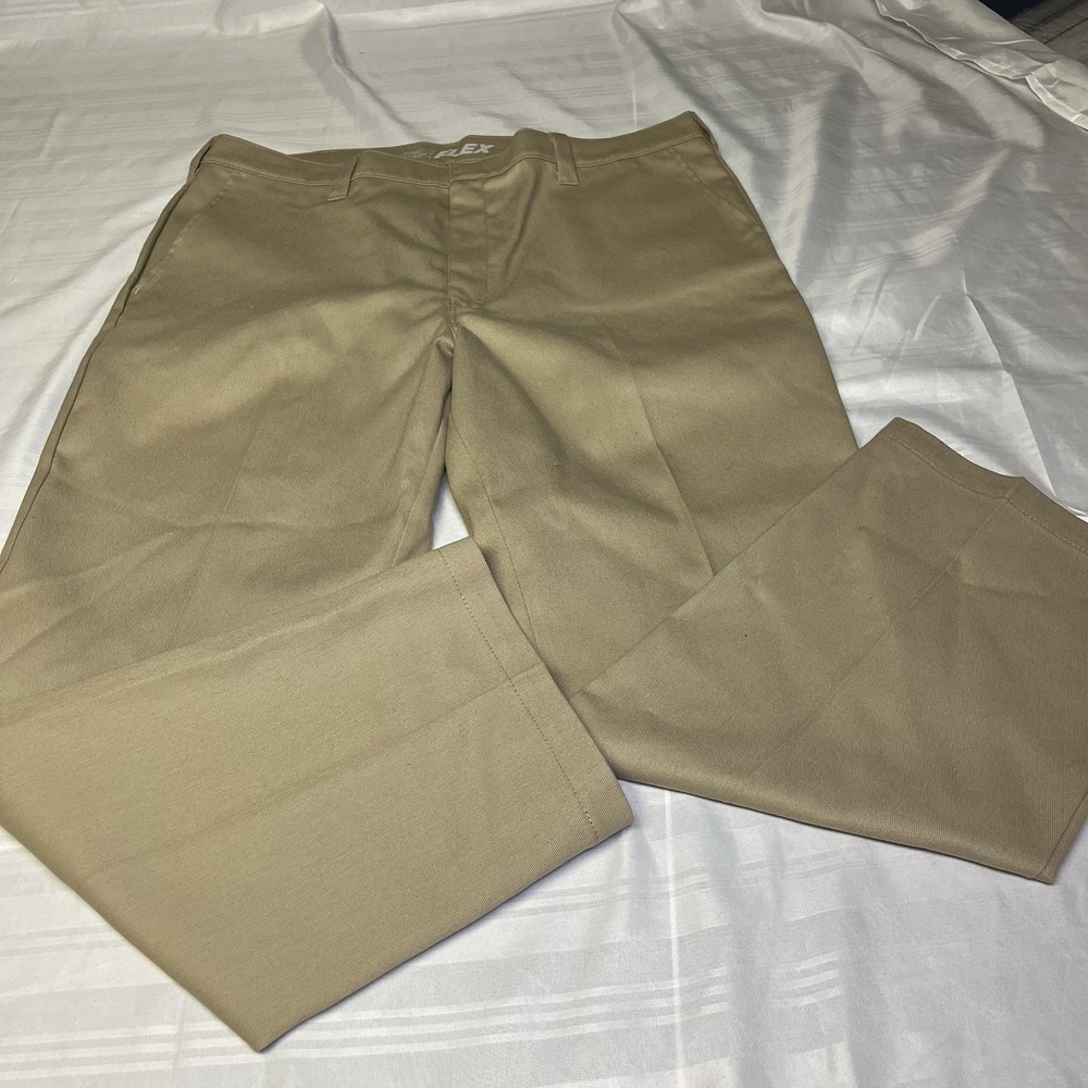 Genuine Dickies Flex Work Pants 40X30 Canvas Tan‎ Great Condition Workwear